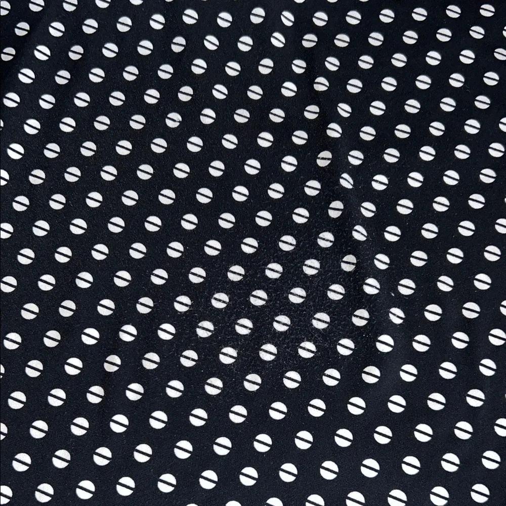 Michael Kors Black and White Polka Dot Blouse
